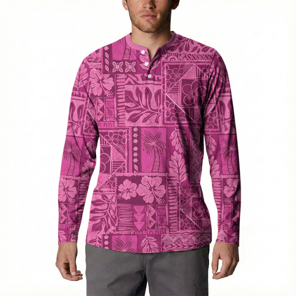 Hawaii Rainforest Beach Tropical Flowers Button Sweatshirt LT14 - Polynesian Pride