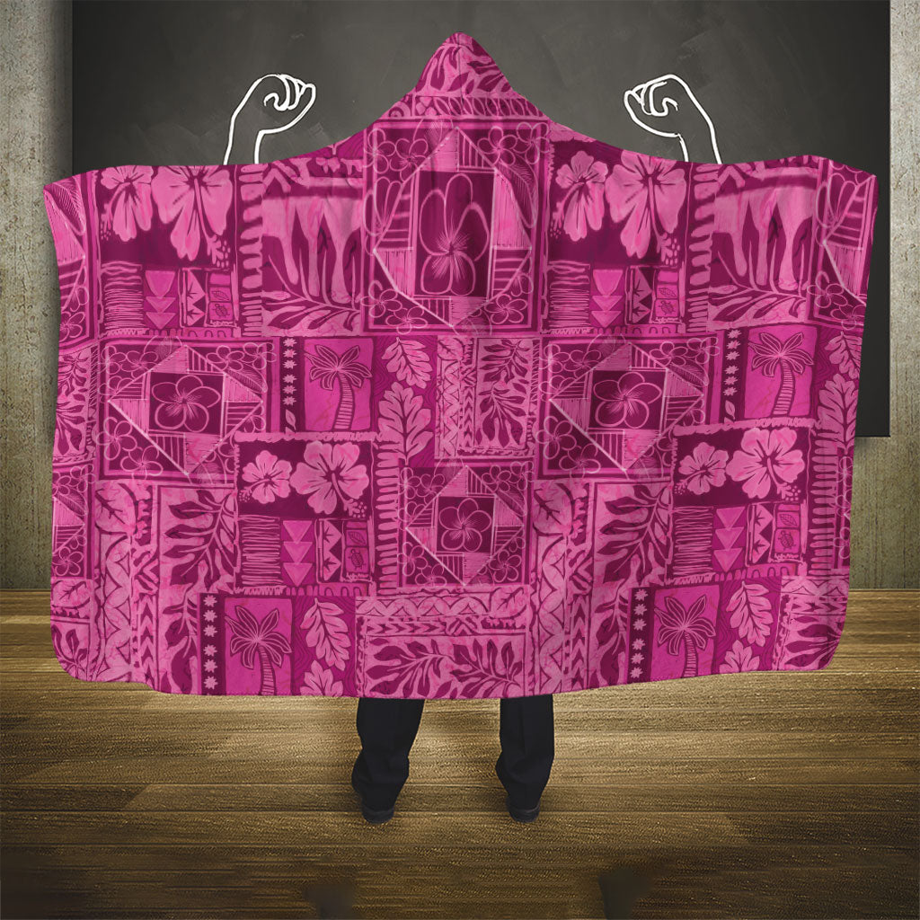 Hawaii Rainforest Beach Tropical Flowers Hooded Blanket LT14 - Polynesian Pride