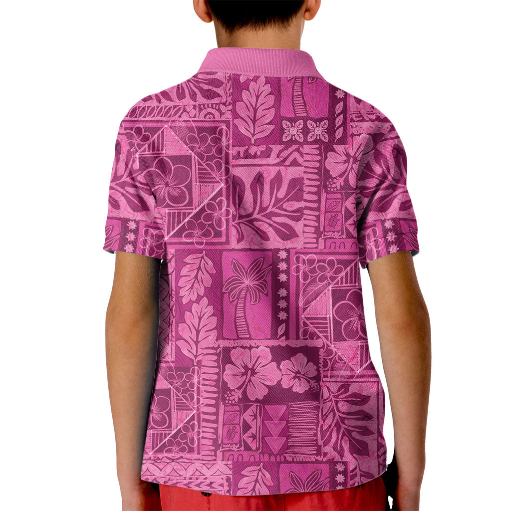 Hawaii Rainforest Beach Tropical Flowers Kid Polo Shirt LT14 - Polynesian Pride