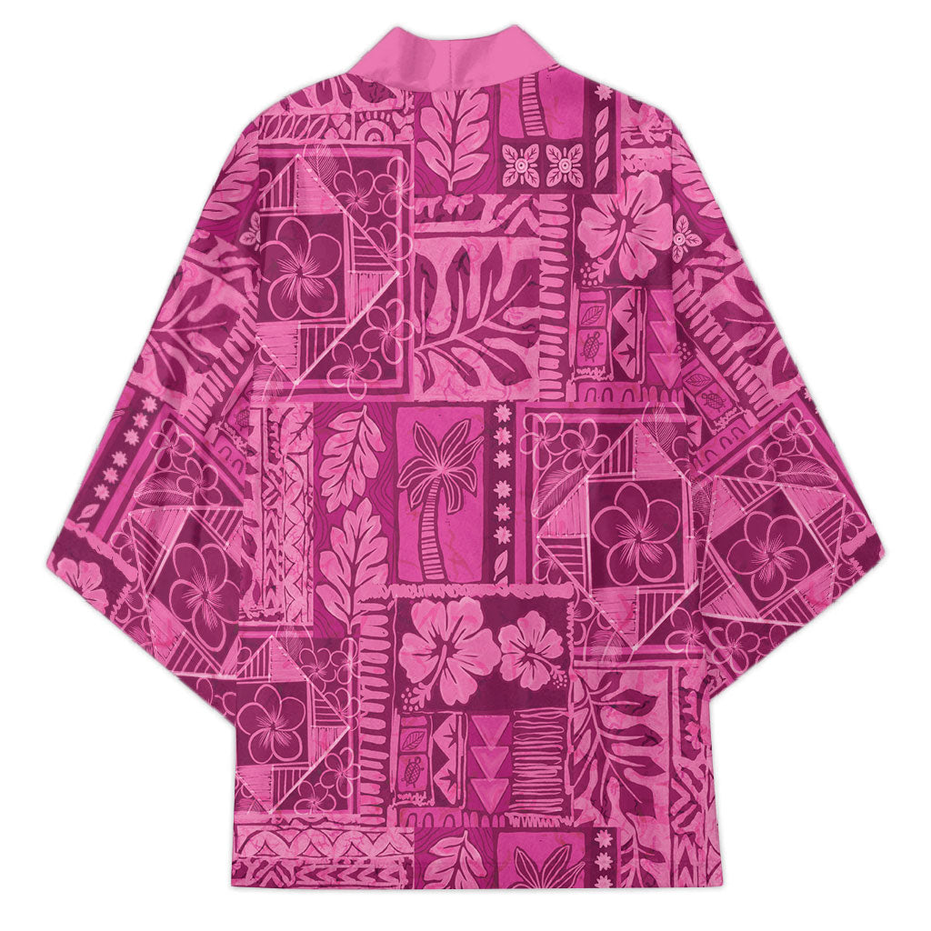 Hawaii Rainforest Beach Tropical Flowers Kimono LT14 - Polynesian Pride