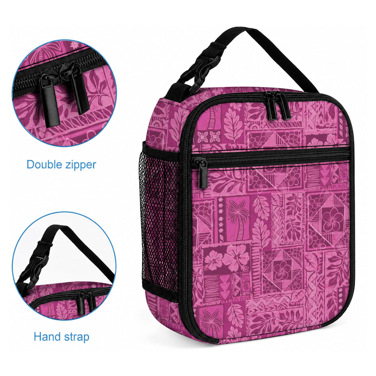 Hawaii Rainforest Beach Tropical Flowers Lunch Bag LT14 - Polynesian Pride