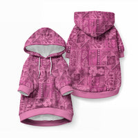 Hawaii Rainforest Beach Tropical Flowers Pet Hoodie LT14 Pullover Pink - Polynesian Pride