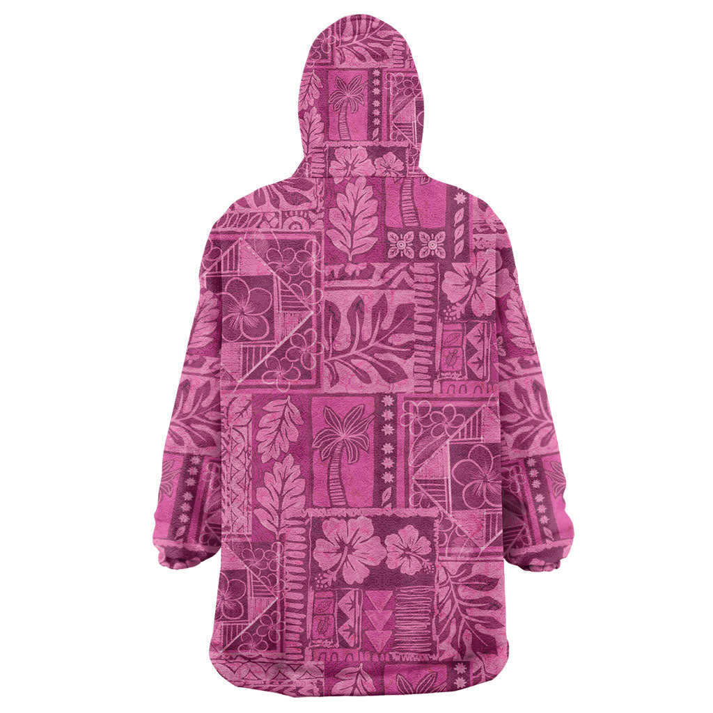 Hawaii Rainforest Beach Tropical Flowers Wearable Blanket Hoodie LT14 - Polynesian Pride