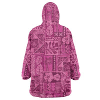 Hawaii Rainforest Beach Tropical Flowers Wearable Blanket Hoodie LT14 - Polynesian Pride
