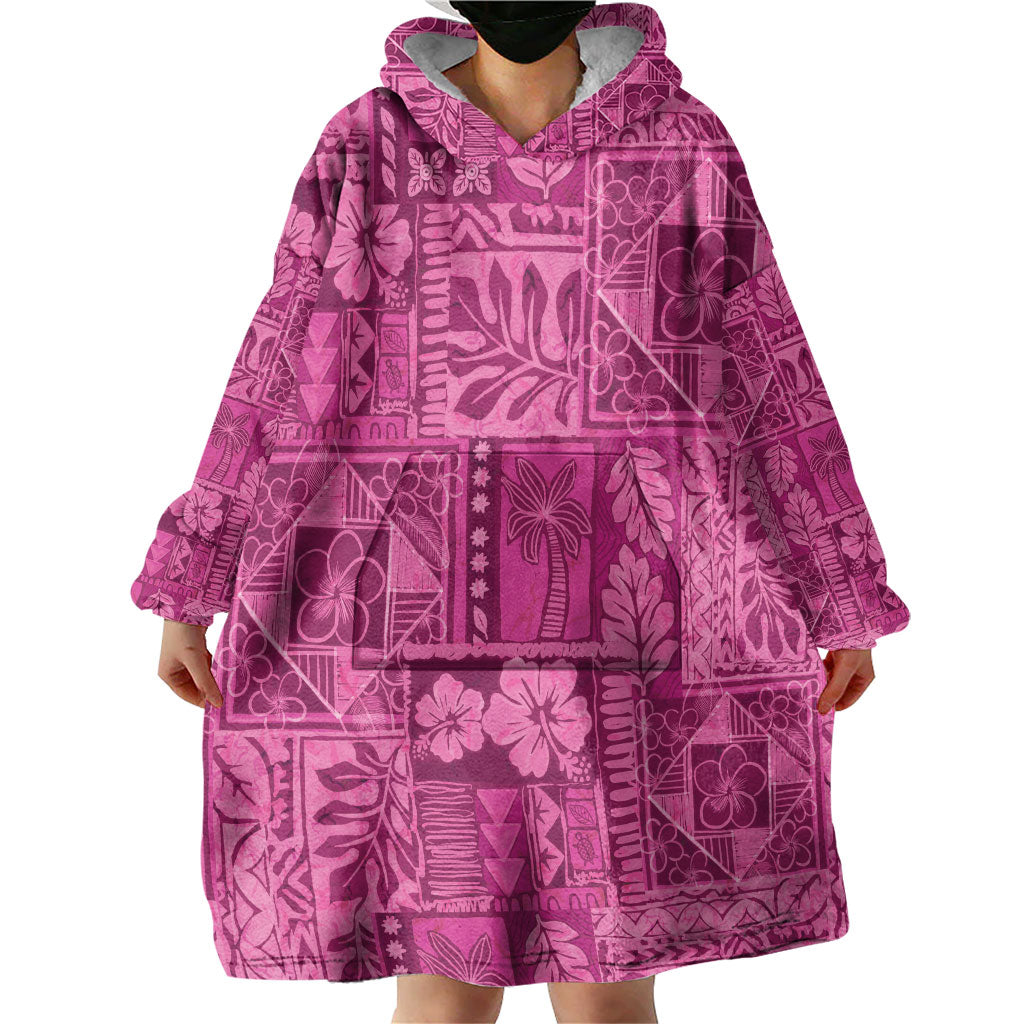 Hawaii Rainforest Beach Tropical Flowers Wearable Blanket Hoodie LT14 - Polynesian Pride