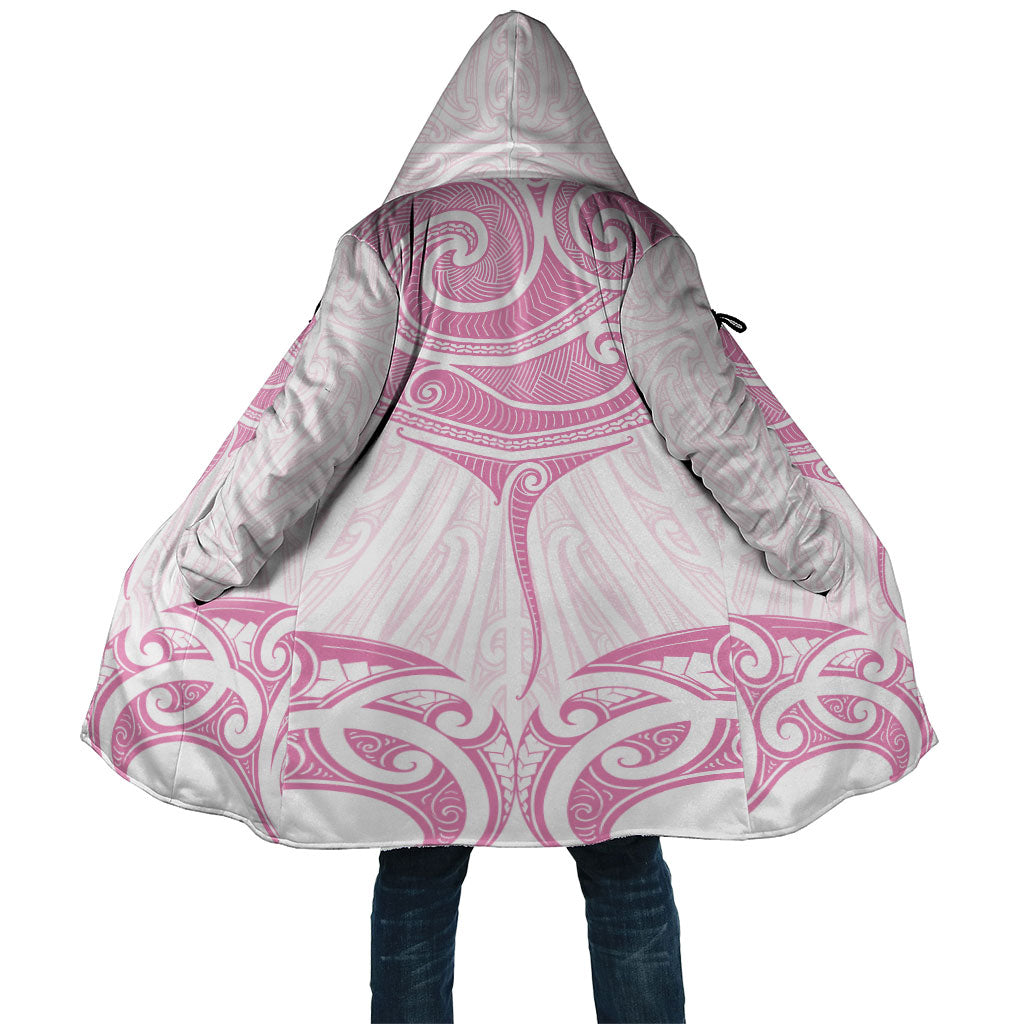 New Zealand Manta Ray Tattoo Cloak Aotearoa Maori Haehae Pink LT14 Unisex Pink - Polynesian Pride