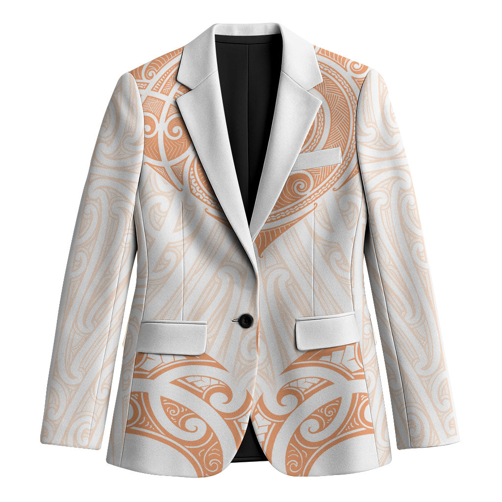 New Zealand Manta Ray Tattoo Blazer Aotearoa Maori Haehae Orange LT14 Unisex Orange - Polynesian Pride