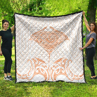 New Zealand Manta Ray Tattoo Quilt Aotearoa Maori Haehae Orange LT14 - Polynesian Pride