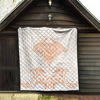 New Zealand Manta Ray Tattoo Quilt Aotearoa Maori Haehae Orange LT14 - Polynesian Pride
