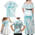 Polynesia Cervical Cancer Awareness Month Family Matching Off Shoulder Maxi Dress and Hawaiian Shirt Polynesian Women Faith Hope Love!