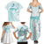 Polynesia Cervical Cancer Awareness Month Family Matching Summer Maxi Dress and Hawaiian Shirt Polynesian Women Faith Hope Love!