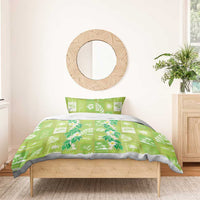 Aloha Hawaii Tuberose Lei Bedding Set Tropical Vibes Green Color LT14 - Polynesian Pride