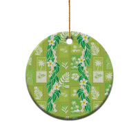 Aloha Hawaii Tuberose Lei Ceramic Ornament Tropical Vibes Green Color LT14 - Polynesian Pride
