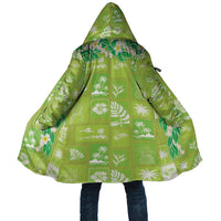 Aloha Hawaii Tuberose Lei Cloak Tropical Vibes Green Color LT14 Unisex Green - Polynesian Pride