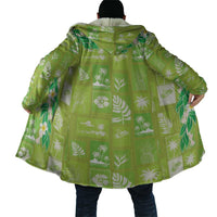 Aloha Hawaii Tuberose Lei Cloak Tropical Vibes Green Color LT14 - Polynesian Pride