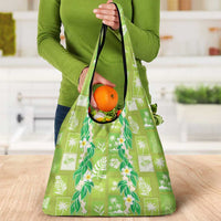 Aloha Hawaii Tuberose Lei Grocery Bag Tropical Vibes Green Color LT14 - Polynesian Pride