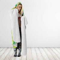 Aloha Hawaii Tuberose Lei Hooded Blanket Tropical Vibes Green Color LT14 - Polynesian Pride