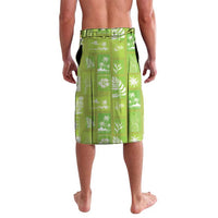 Aloha Hawaii Tuberose Lei Lavalava Tropical Vibes Green Color LT14 - Polynesian Pride
