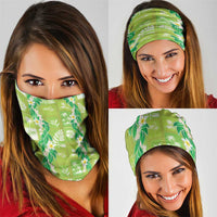 Aloha Hawaii Tuberose Lei Neck Gaiter Tropical Vibes Green Color LT14 - Polynesian Pride