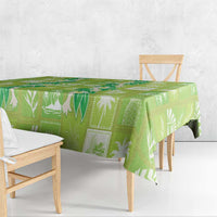 Aloha Hawaii Tuberose Lei Tablecloth Tropical Vibes Green Color LT14 - Polynesian Pride