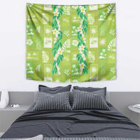 Aloha Hawaii Tuberose Lei Tapestry Tropical Vibes Green Color LT14 - Polynesian Pride