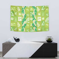 Aloha Hawaii Tuberose Lei Tapestry Tropical Vibes Green Color LT14 - Polynesian Pride