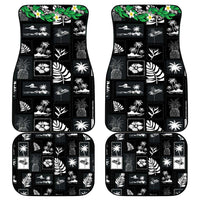 Aloha Hawaii Tuberose Lei Car Mats Tropical Vibes Black Color LT14 - Polynesian Pride