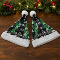 Aloha Hawaii Tuberose Lei Christmas Santa Hat Tropical Vibes Black Color LT14 - Polynesian Pride
