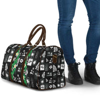 Aloha Hawaii Tuberose Lei Travel Bag Tropical Vibes Black Color LT14 - Polynesian Pride