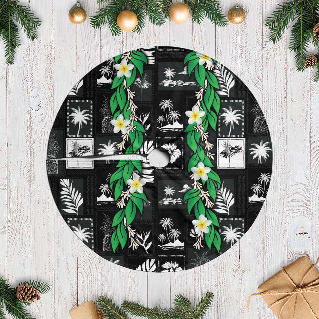 Aloha Hawaii Tuberose Lei Tree Skirt Tropical Vibes Black Color LT14 Casual Black - Polynesian Pride