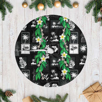Aloha Hawaii Tuberose Lei Tree Skirt Tropical Vibes Black Color LT14 Casual Black - Polynesian Pride