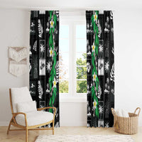 Aloha Hawaii Tuberose Lei Window Curtain Tropical Vibes Black Color LT14 - Polynesian Pride