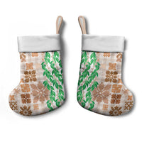 Aloha Hawaii Palaka Tuberose Lei Christmas Stocking Hawaiian Quilt Seamless Style LT14 - Polynesian Pride