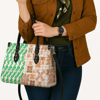 Aloha Hawaii Palaka Tuberose Lei Leather Bag Hawaiian Quilt Seamless Style LT14 - Polynesian Pride