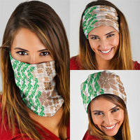 Aloha Hawaii Palaka Tuberose Lei Neck Gaiter Hawaiian Quilt Seamless Style LT14 - Polynesian Pride