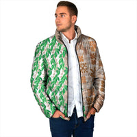 Aloha Hawaii Palaka Tuberose Lei Padded Jacket Hawaiian Quilt Seamless Style LT14 - Polynesian Pride