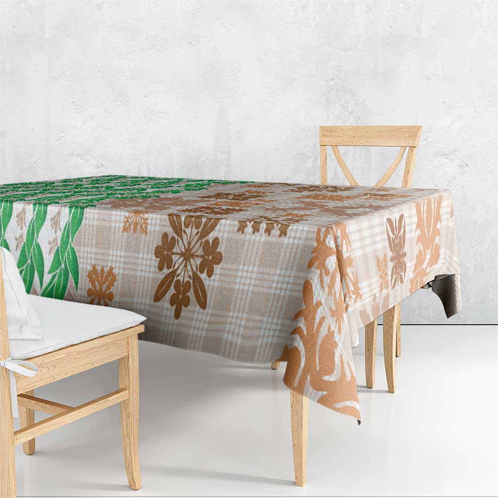 Aloha Hawaii Palaka Tuberose Lei Tablecloth Hawaiian Quilt Seamless Style LT14 - Polynesian Pride