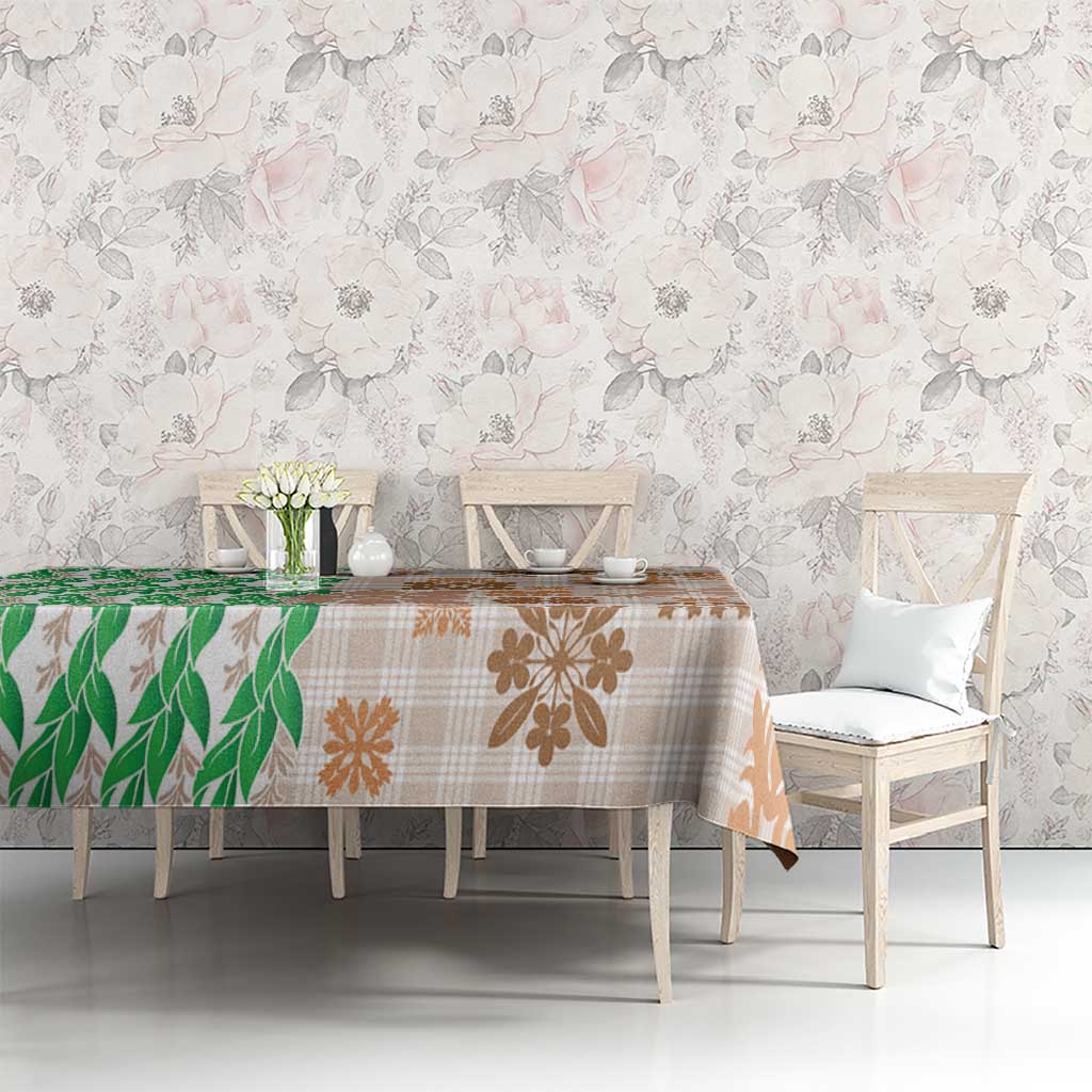 Aloha Hawaii Palaka Tuberose Lei Tablecloth Hawaiian Quilt Seamless Style LT14 - Polynesian Pride