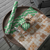 Aloha Hawaii Palaka Tuberose Lei Wrapping Paper Hawaiian Quilt Seamless Style LT14 - Polynesian Pride
