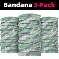 Pastel Green Hawaii Palaka Honohono Pikake Neck Gaiter Hawaiian Orchid Lei Polynesian Pattern LT14 package One Size: 25*50cm Pastel Green - Polynesian Pride
