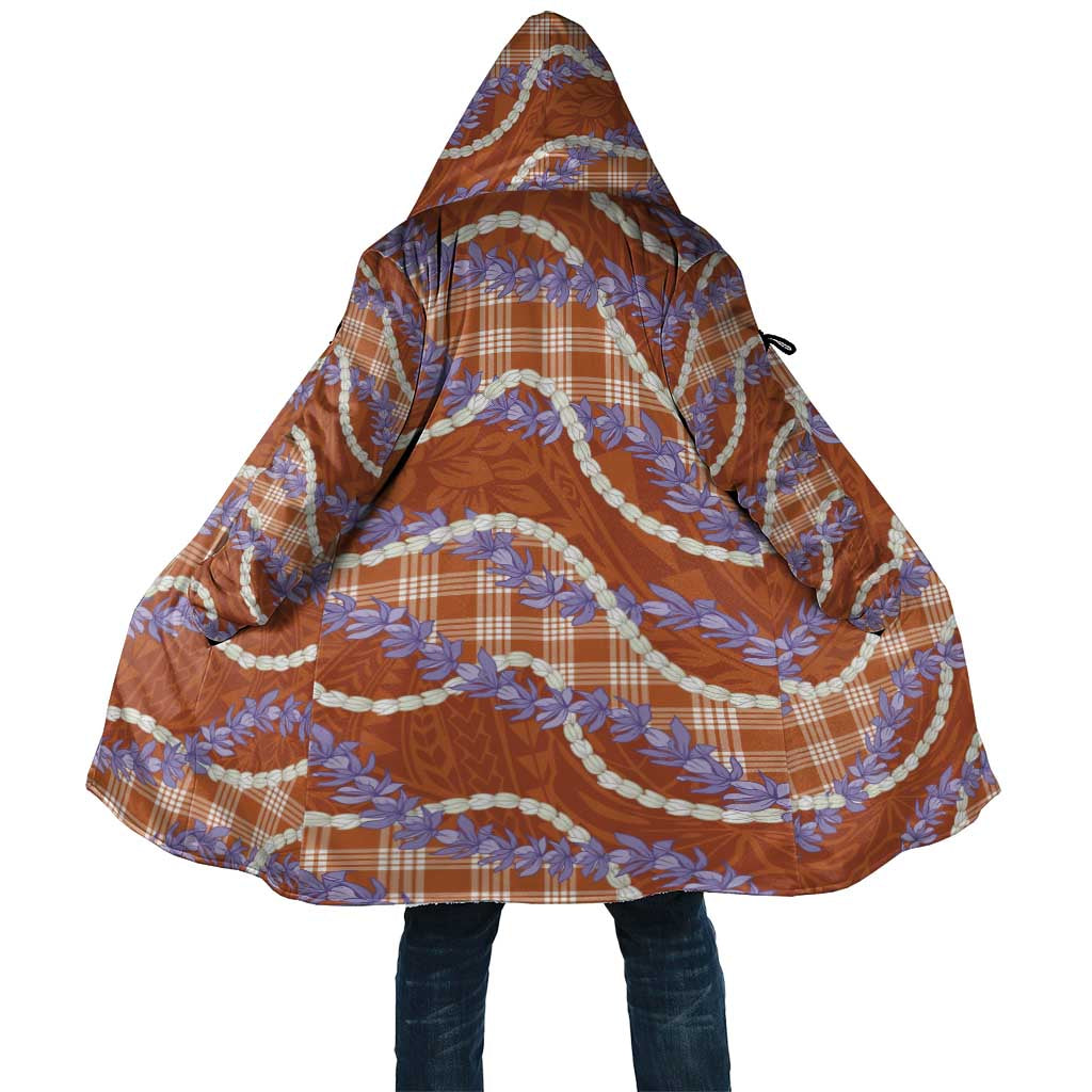 Orange Hawaii Palaka Honohono Pikake Cloak Hawaiian Orchid Lei Polynesian Pattern LT14 Unisex Orange - Polynesian Pride