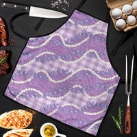 Purple Hawaii Palaka Honohono Pikake Apron Hawaiian Orchid Lei Polynesian Pattern LT14 Purple - Polynesian Pride