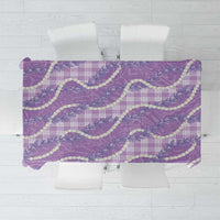 Purple Hawaii Palaka Honohono Pikake Tablecloth Hawaiian Orchid Lei Polynesian Pattern LT14 Purple - Polynesian Pride