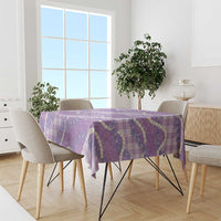 Purple Hawaii Palaka Honohono Pikake Tablecloth Hawaiian Orchid Lei Polynesian Pattern LT14 - Polynesian Pride