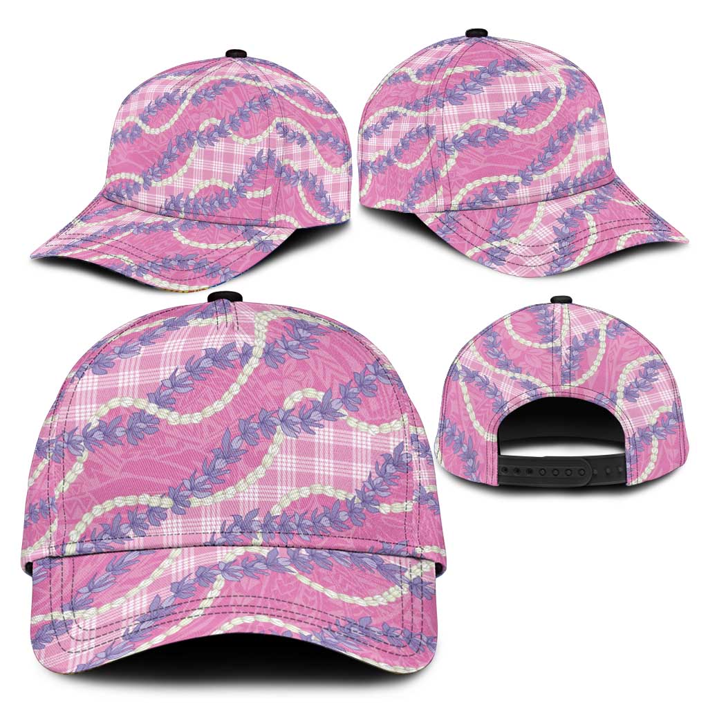 Pink Hawaii Palaka Honohono Pikake Classic Cap Hawaiian Orchid Lei Polynesian Pattern LT14 - Polynesian Pride