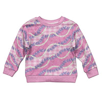 Pink Hawaii Palaka Honohono Pikake Kid Ugly Christmas Sweater Hawaiian Orchid Lei Polynesian Pattern LT14 Kid Pink - Polynesian Pride