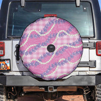 Pink Hawaii Palaka Honohono Pikake Spare Tire Cover Hawaiian Orchid Lei Polynesian Pattern LT14 Pink - Polynesian Pride