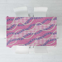 Pink Hawaii Palaka Honohono Pikake Tablecloth Hawaiian Orchid Lei Polynesian Pattern LT14 Pink - Polynesian Pride