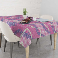 Pink Hawaii Palaka Honohono Pikake Tablecloth Hawaiian Orchid Lei Polynesian Pattern LT14 - Polynesian Pride
