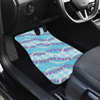 Blue Hawaii Palaka Honohono Pikake Car Mats Hawaiian Orchid Lei Polynesian Pattern LT14 - Polynesian Pride
